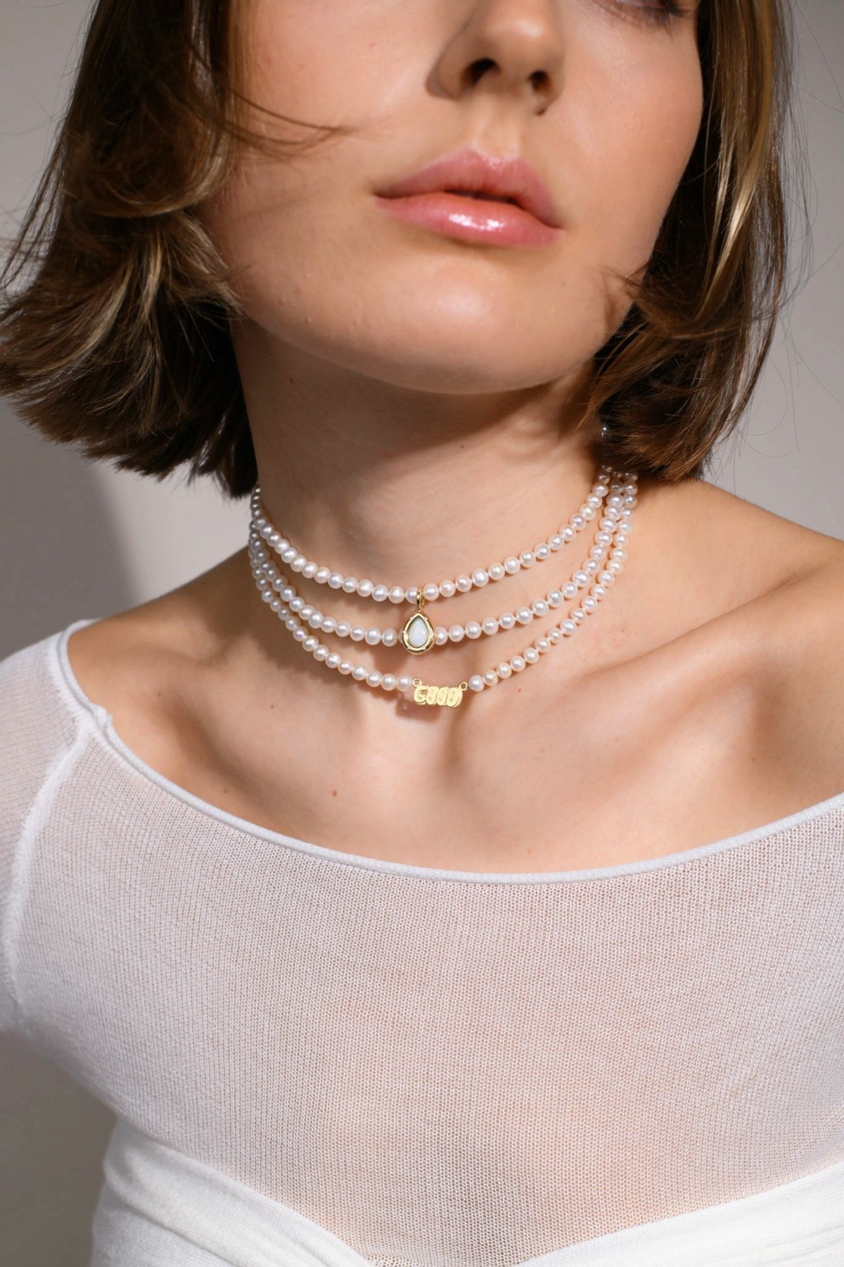 Nina Kastens Subway Pendant Opal Pear Zeitlich begrenztes Angebot
