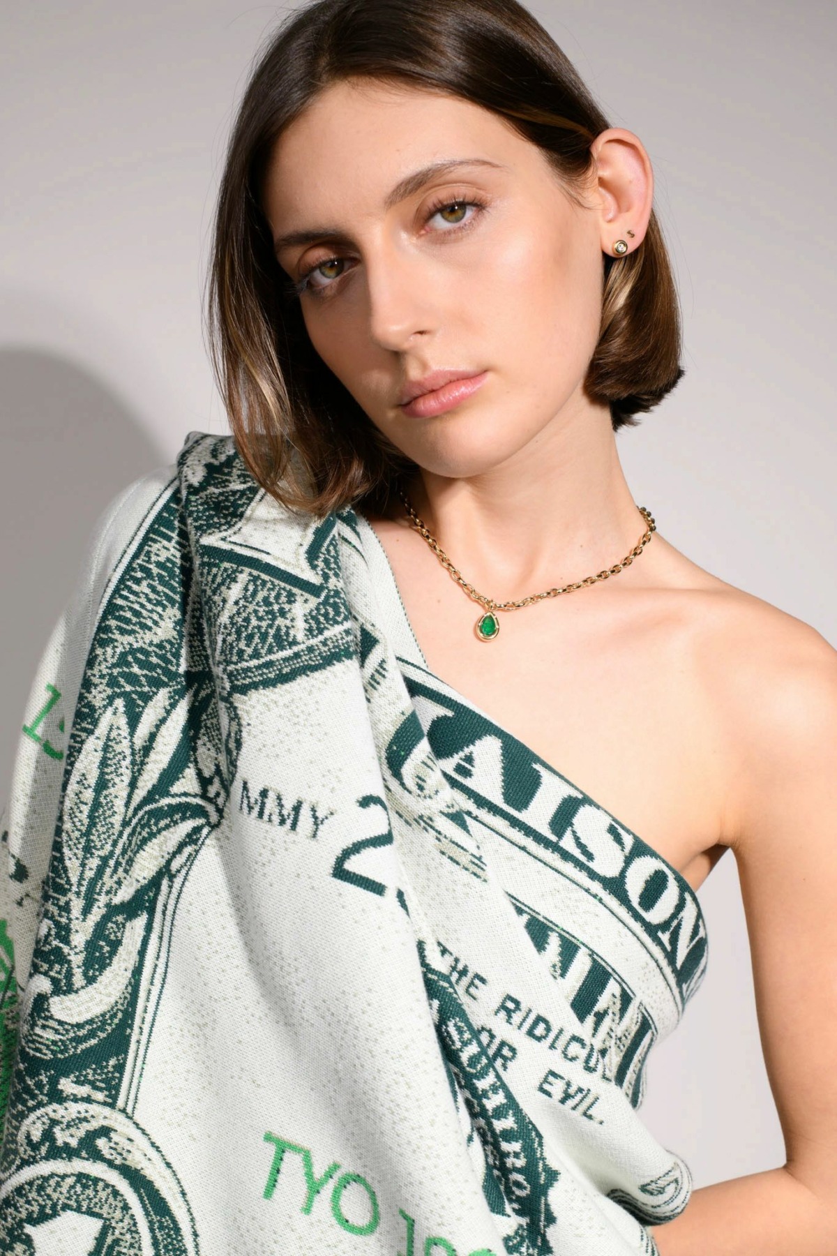 Nina Kastens Subway Pendant Emerald Big Pear Bestseller