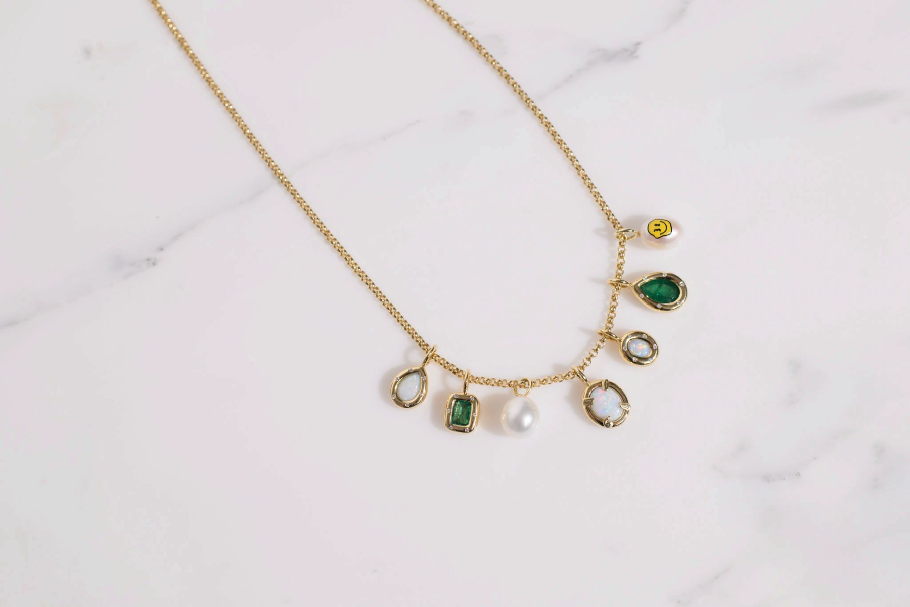 Nina Kastens Subway Pendant Emerald Big Pear Bestseller