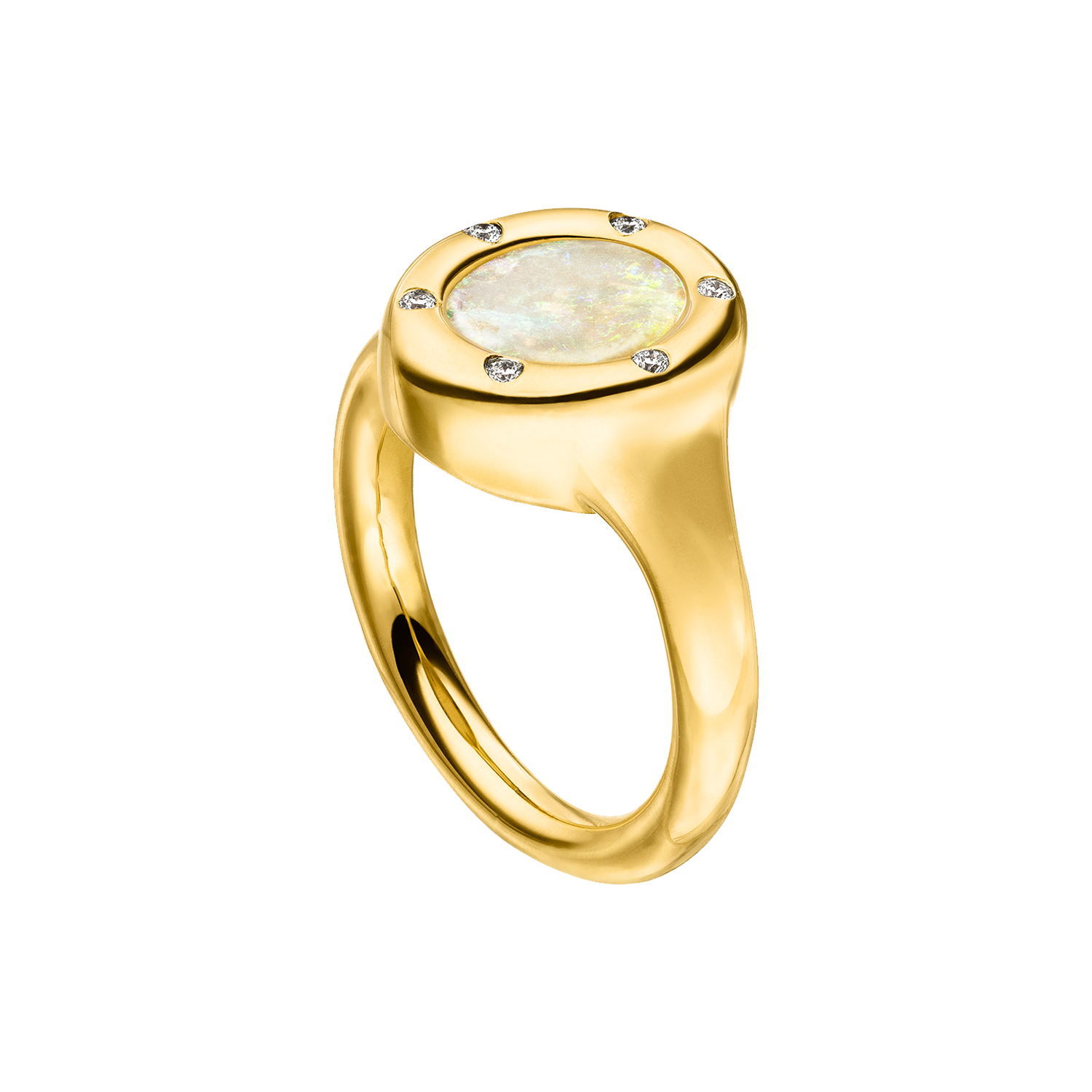 Nina Kastens Subway Ring Opal Kostenlose Rückgabe