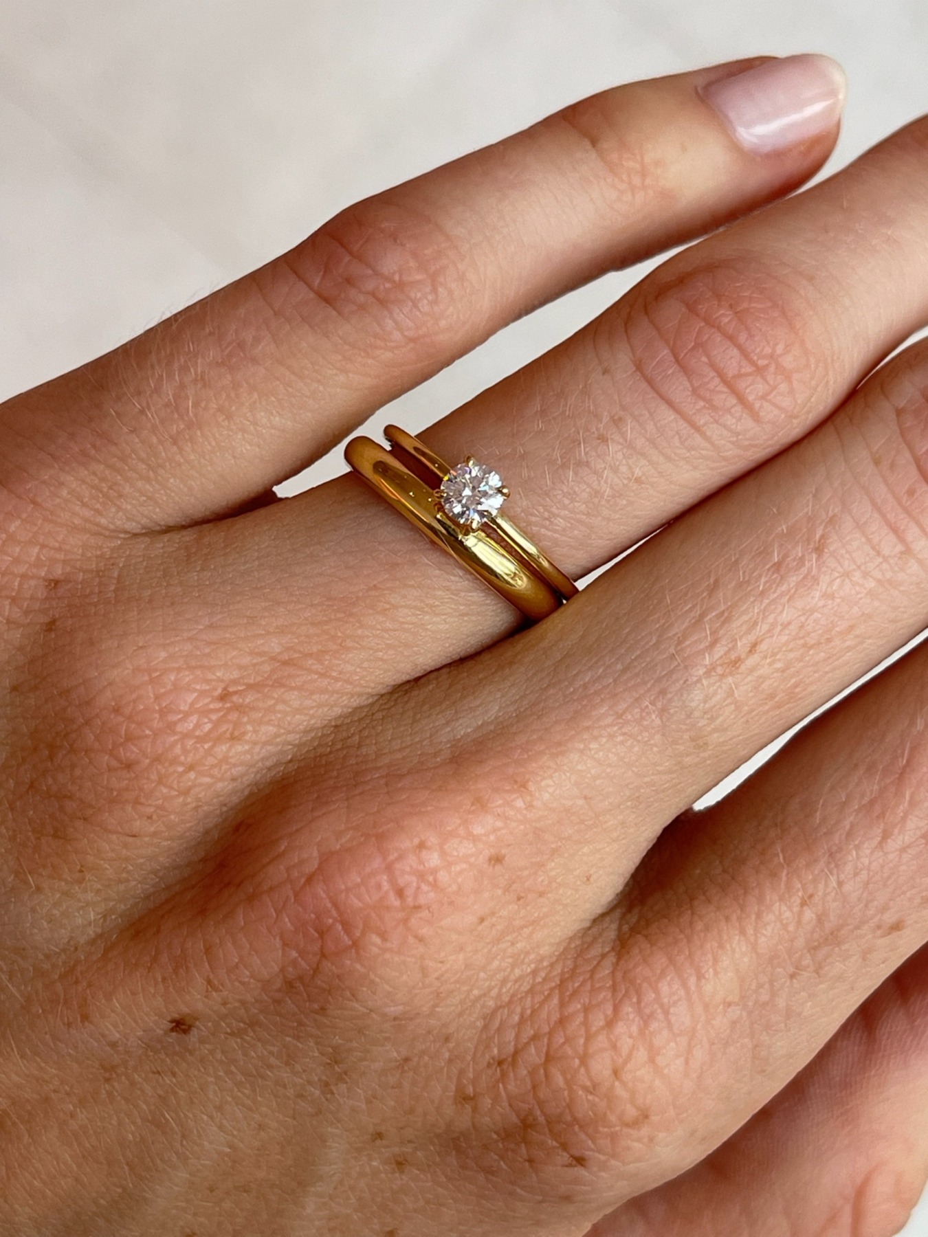 Nina Kastens Solitaire Ring 0.4ct Neueste Stile