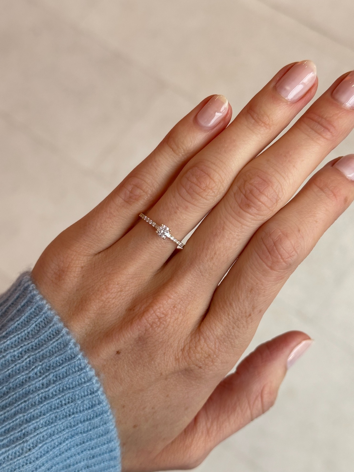 Nina Kastens Pavé Solitaire Ring Bis zu 65% Rabatt