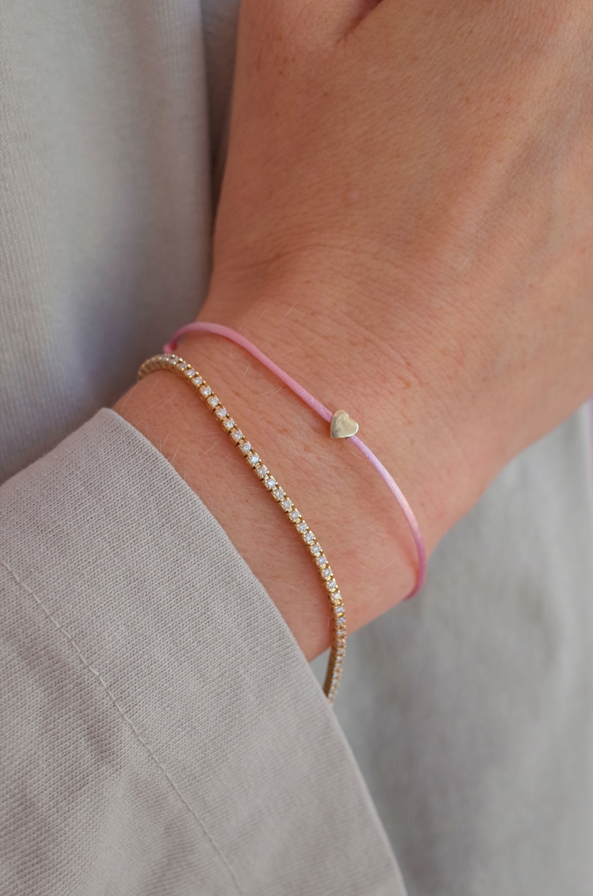 Nina Kastens Heart Bracelet Pink Begrenztes Angebot