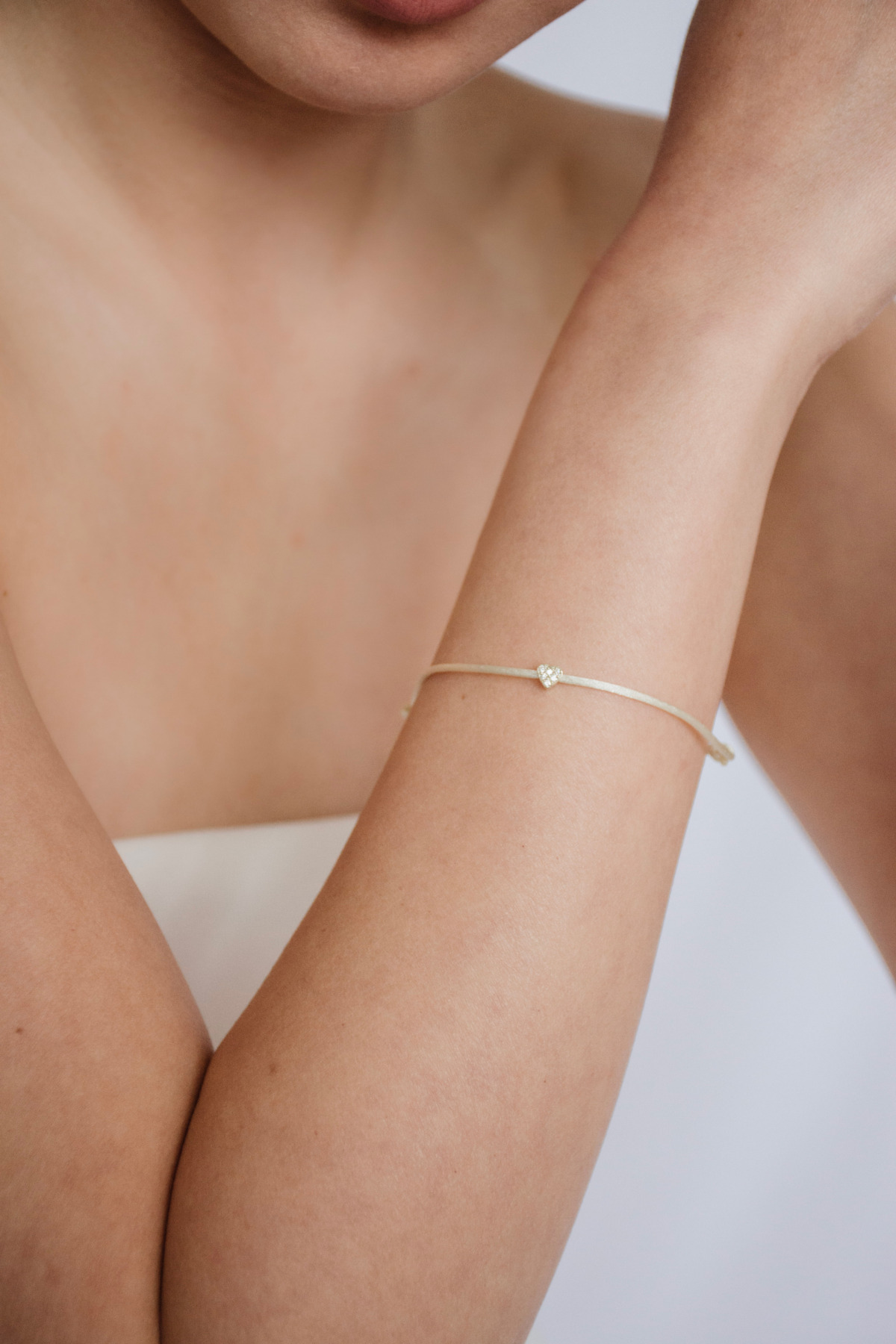 Nina Kastens Diamond Heart Bracelet White WG Black Friday
