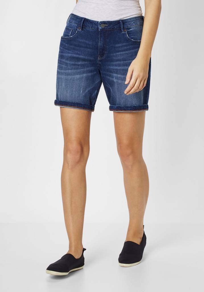 Paddocks SASCHA Bermuda weite Passform - dark blue stone wash Online Outlet