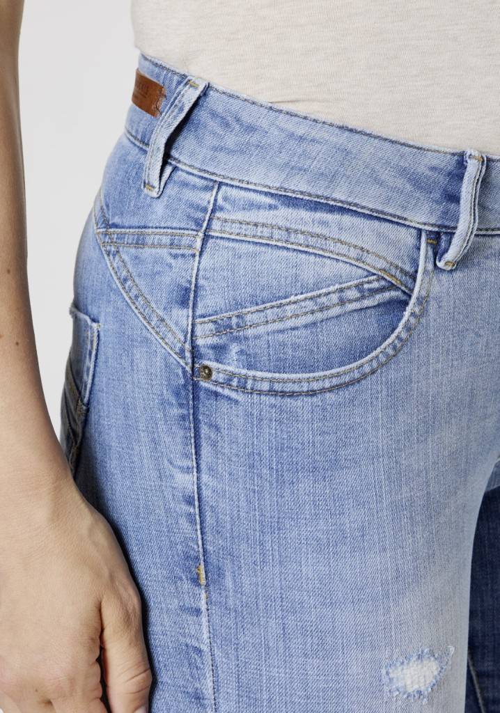 Paddocks LUCY Skinny fit - vintage blue with handwork and 3D pleats Bis zu 50% Rabatt