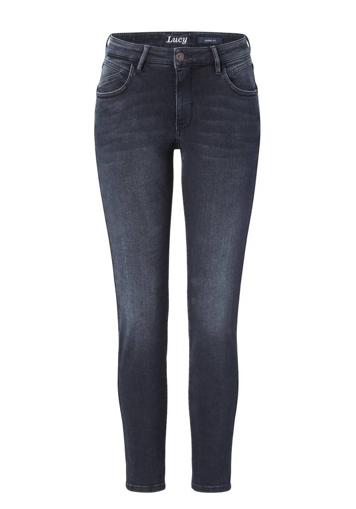Paddocks LUCY Skinny fit - blue black with handwork and 3D pleats Bis zu 60% Rabatt