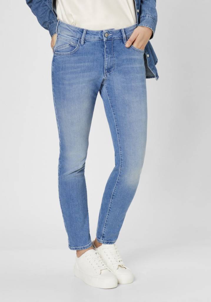 Paddocks LUCY Saddle Stitch MOTION&COMFORT Skinny fit - bleached blue with heavy handwork Vierteljährliche Förderung