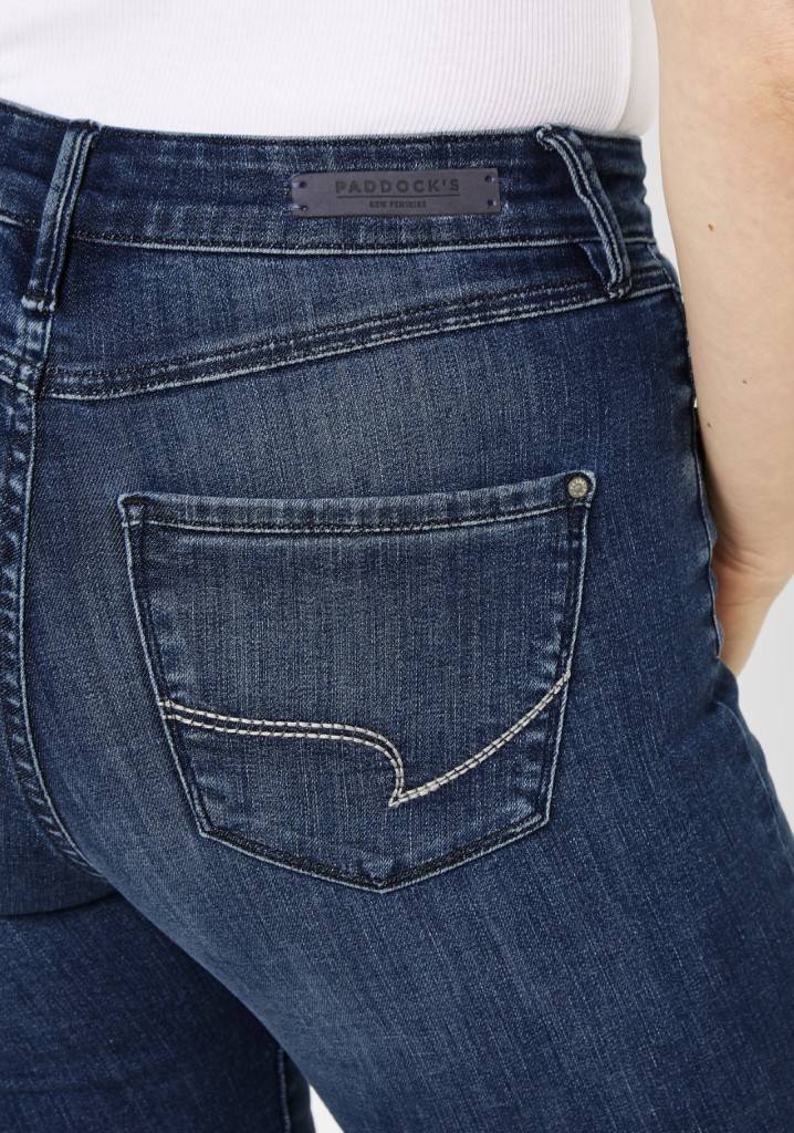 Paddocks PAT SOFT DENIM schmale Passform - dark blue use moustache Rabatte dieses Monats