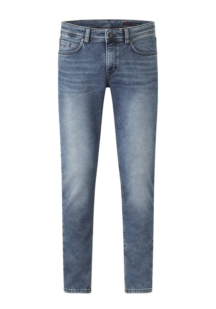 Paddocks DEAN MOTION&COMFORT JOGG DENIM schmale Passform - dark blue used moustache Kostenloser Versand