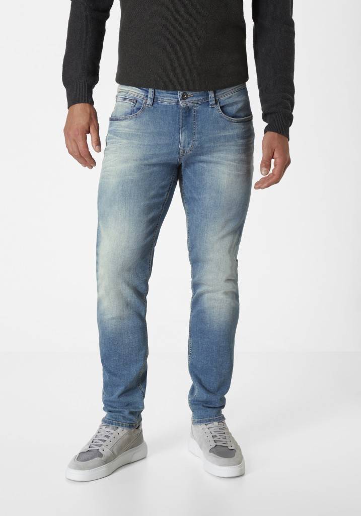 Paddocks DEAN / WITHOUT DESTROY schmale Passform - medium blue used moustache Sonderangebot