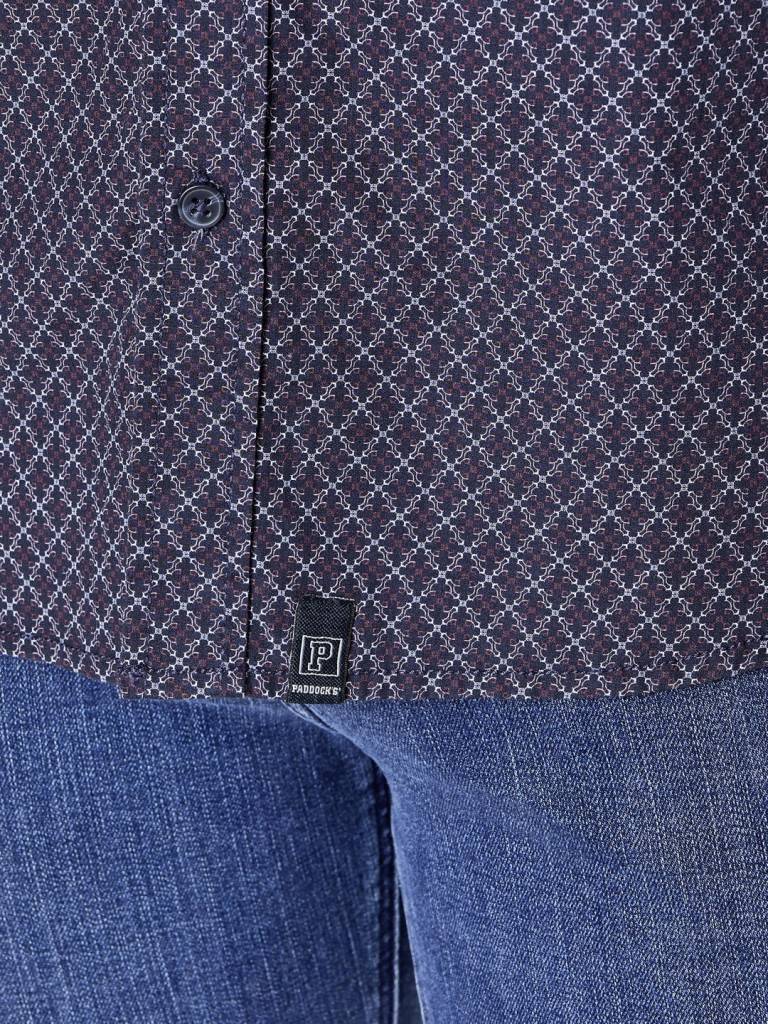 Paddocks shirt with 1 bust pocket normale Passform - Red Valentinstagsangebot