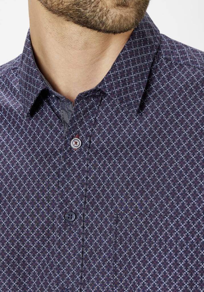 Paddocks shirt with 1 bust pocket normale Passform - Red Valentinstagsangebot