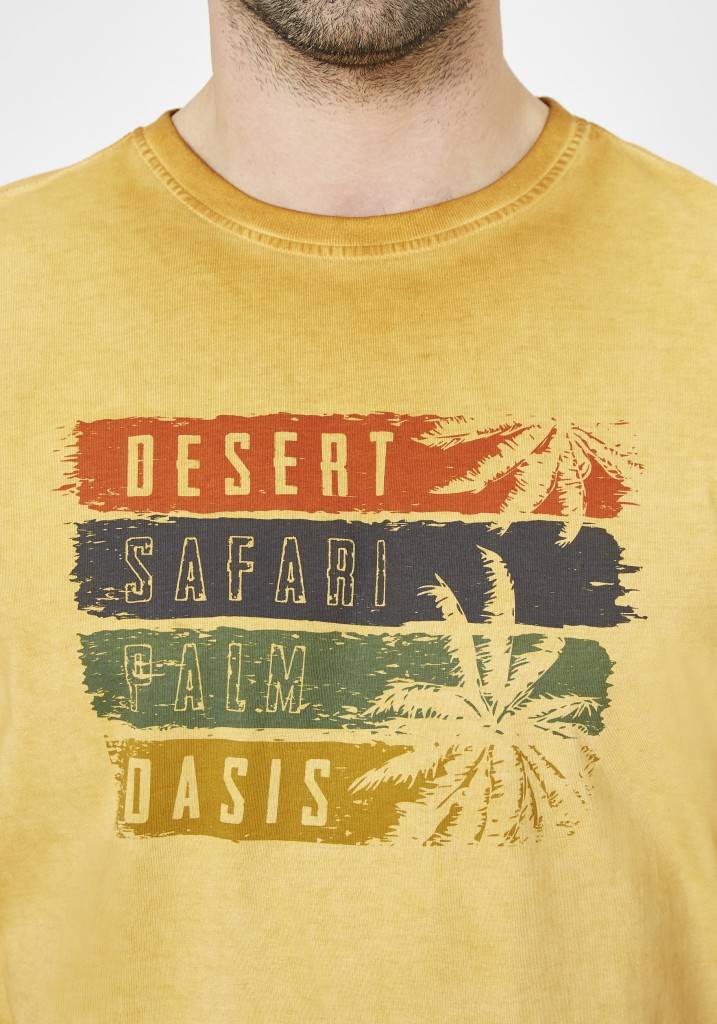 Paddocks Round neck short sleeve normale Passform - gold Lagerräumung