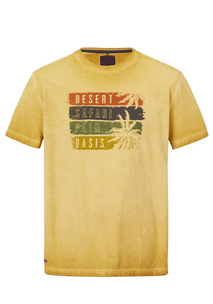 Paddocks Round neck short sleeve normale Passform - gold Lagerräumung