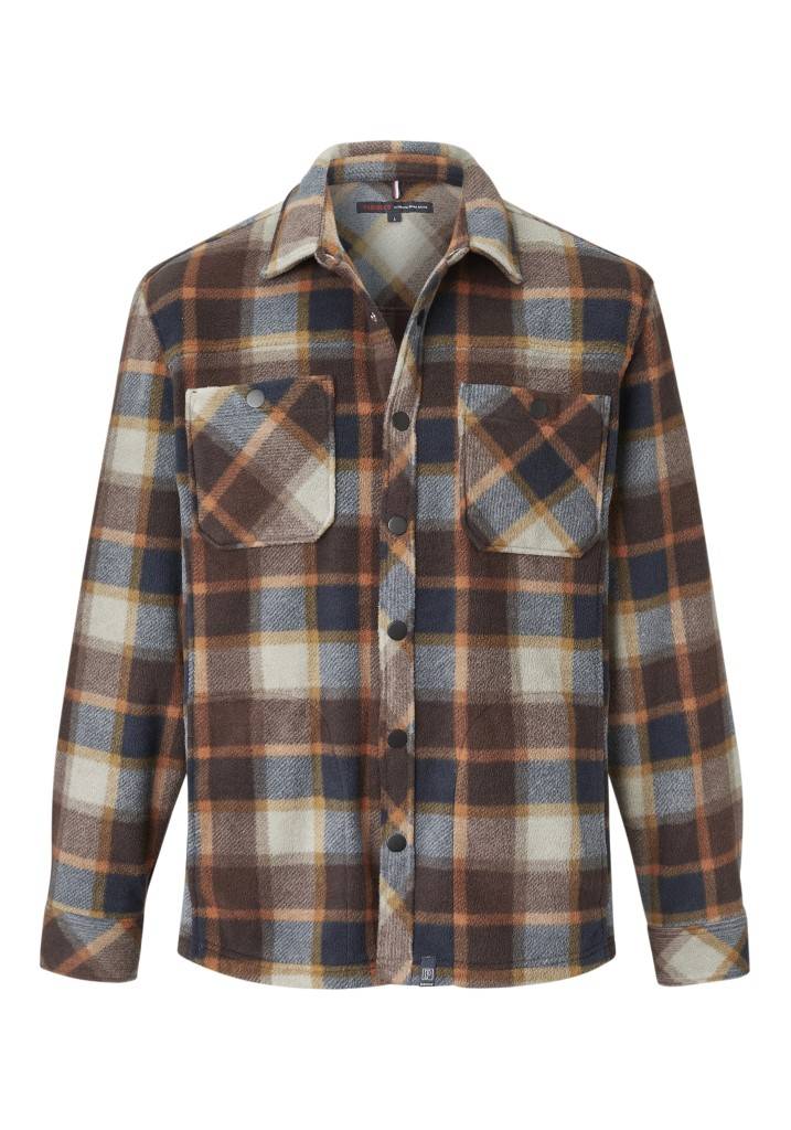 Paddocks Check Fleece jacket with pockets normale Passform - ginger bread Exklusive Angebote