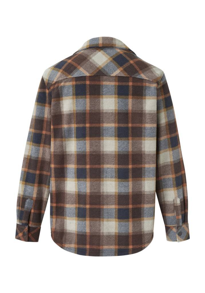 Paddocks Check Fleece jacket with pockets normale Passform - ginger bread Exklusive Angebote