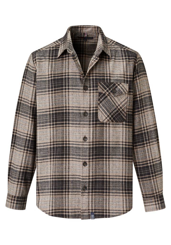 Paddocks Check Overjacket with patched pockets normale Passform - beige Blitzangebot