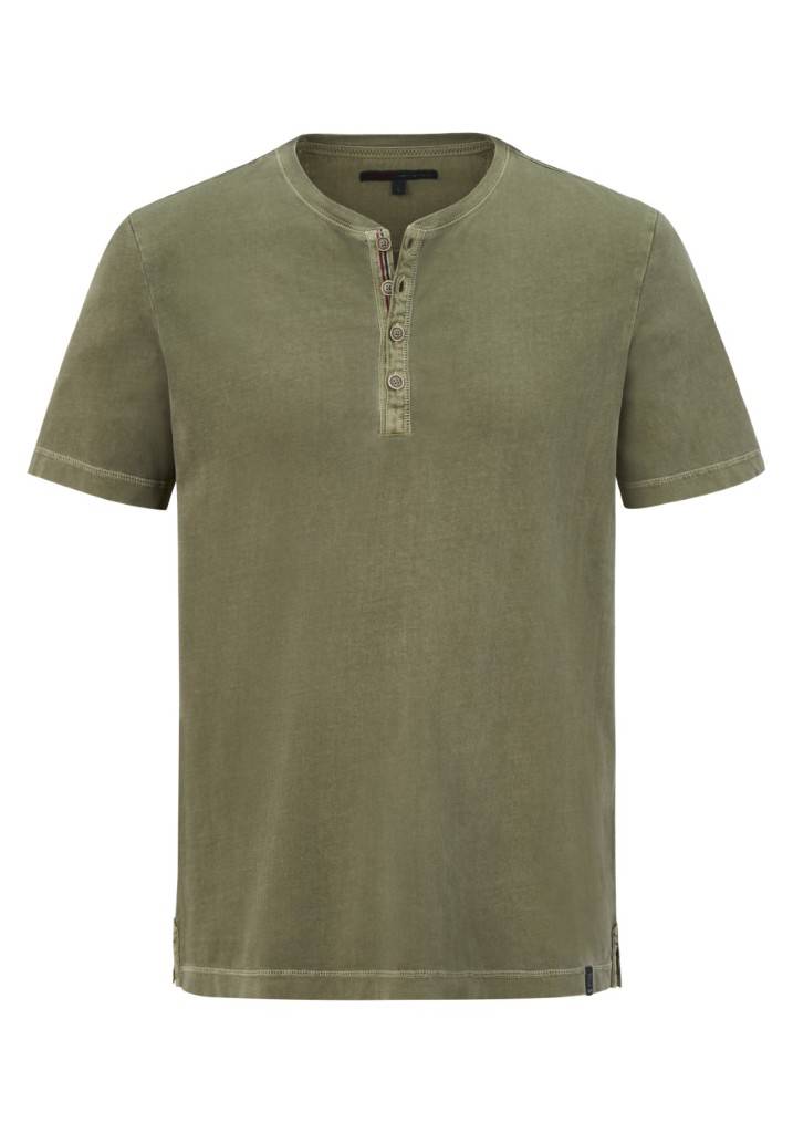 Paddocks Henley single jersey normale Passform - dusty olive Bestseller