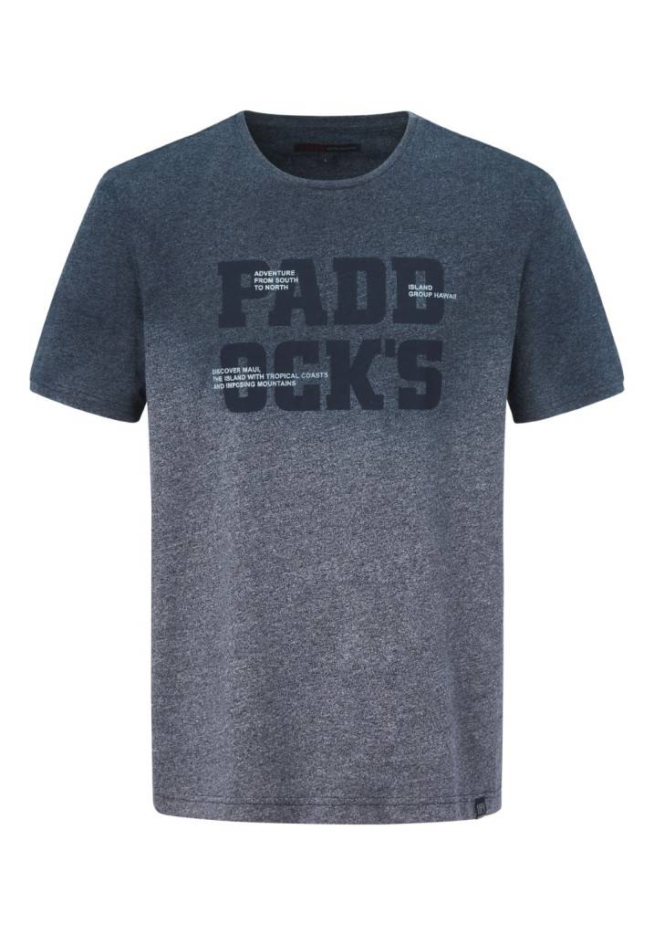 Paddocks round neck color melange jersey normale Passform - navy melange Saisonale Angebote