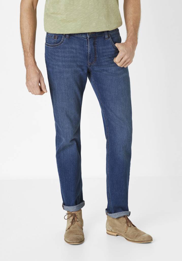 Paddocks BEN bequeme Passform - medium blue used moustache Super Sparpreis
