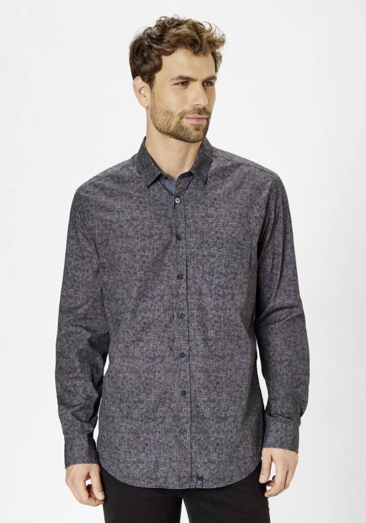 Paddocks shirt with 1 bust pocket normale Passform - anthra Discount Store für neue Produkte