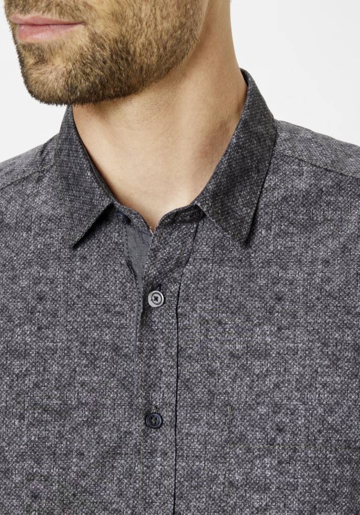 Paddocks shirt with 1 bust pocket normale Passform - anthra Discount Store für neue Produkte