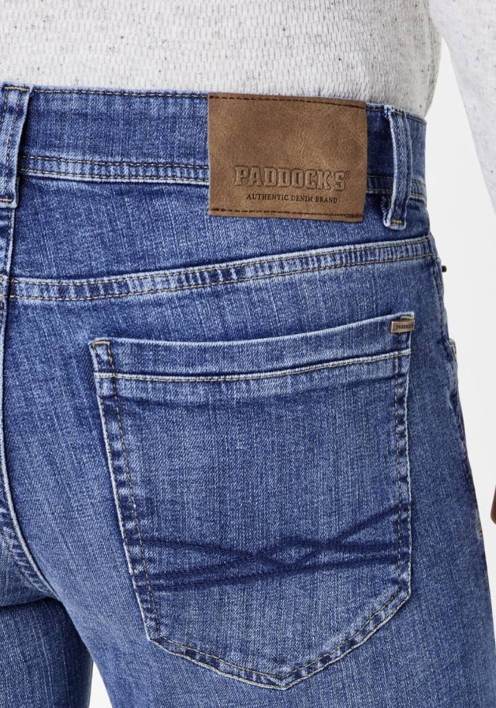 Paddocks DEAN MOTION&COMFORT schmale Passform - true blue heavy washed Clearance-Verkauf