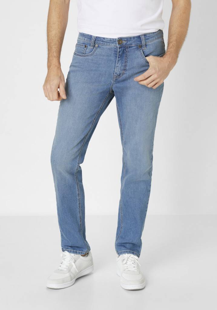 Paddocks PIPE Saddle Stitch MOTION&COMFORT schmale Passform - blue bleached used Fabrikpreis