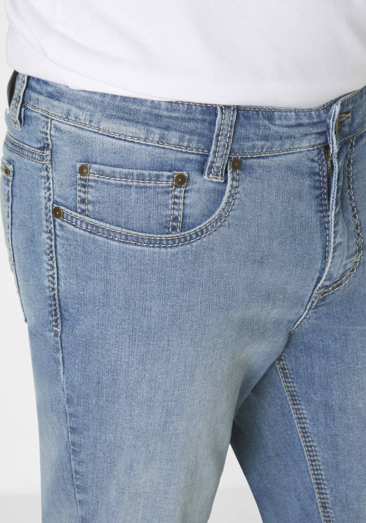 Paddocks PIPE Saddle Stitch MOTION&COMFORT schmale Passform - blue bleached used Fabrikpreis