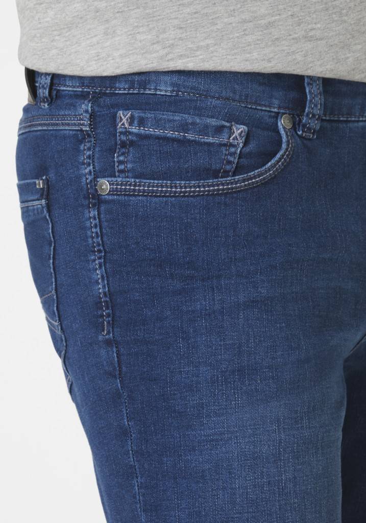 Paddocks PIPE MOTION&COMFORT schmale Passform - medium blue od blue used moustache Flash Sale