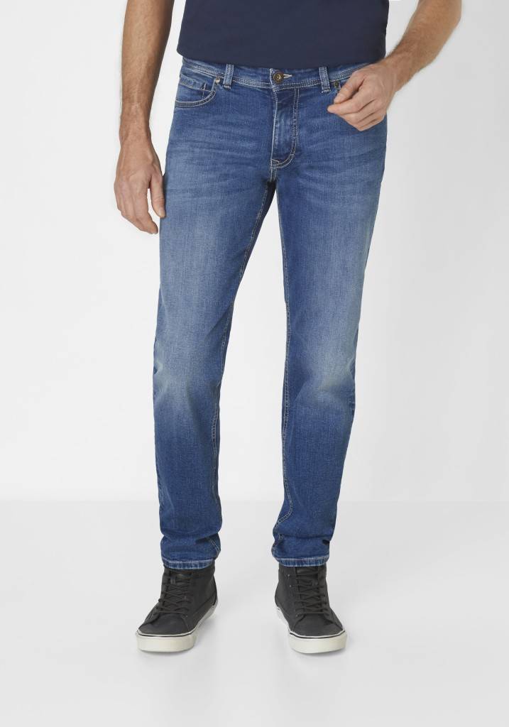 Paddocks DEAN MOTION&COMFORT schmale Passform - medium blue used moustache Online Shopping