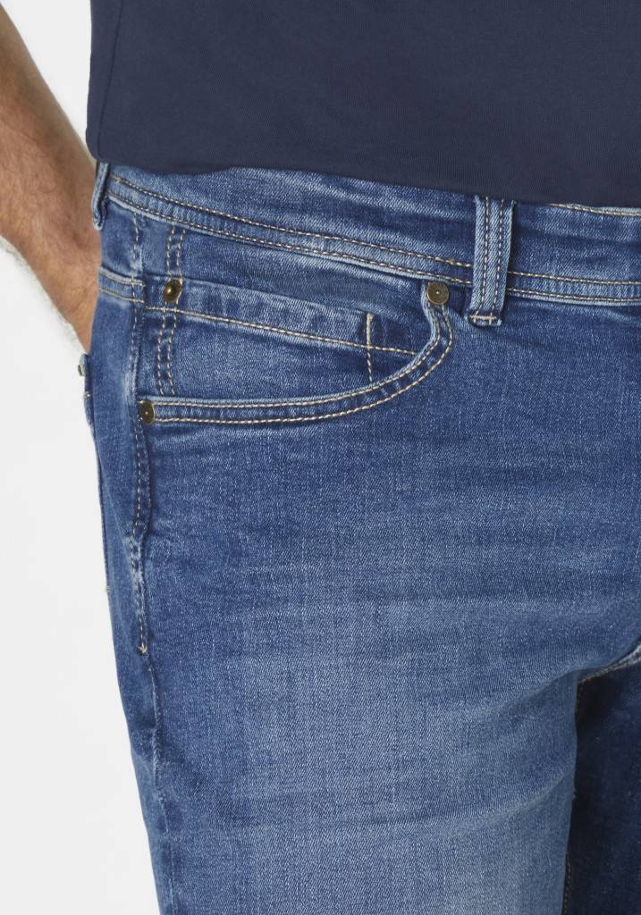 Paddocks DEAN MOTION&COMFORT schmale Passform - medium blue used moustache Online Shopping