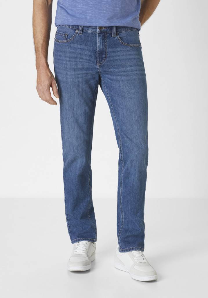 Paddocks PIPE MOTION&COMFORT schmale Passform - medium blue used moustache Preisnachlass