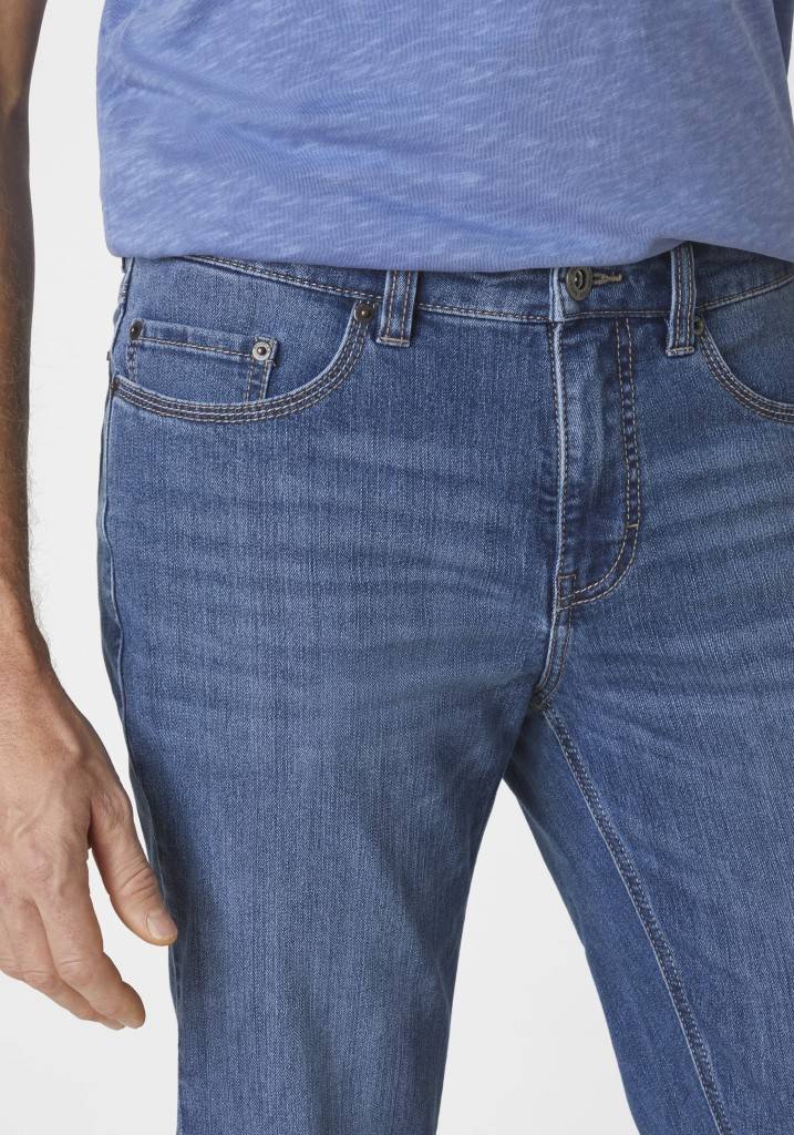 Paddocks PIPE MOTION&COMFORT schmale Passform - medium blue used moustache Preisnachlass