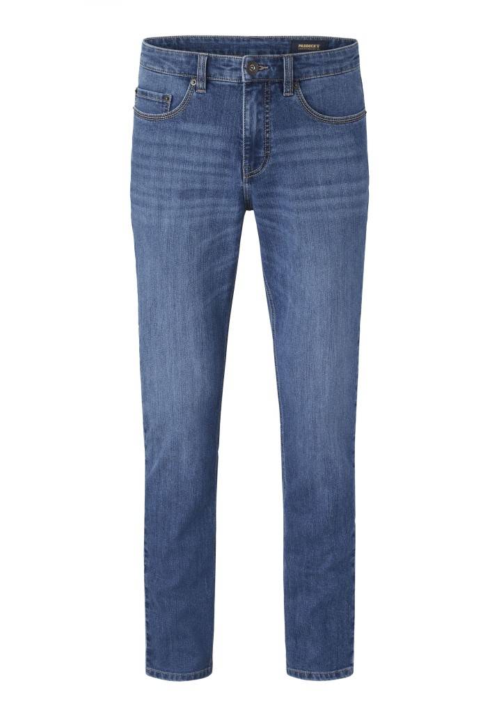 Paddocks PIPE MOTION&COMFORT schmale Passform - medium blue used moustache Preisnachlass