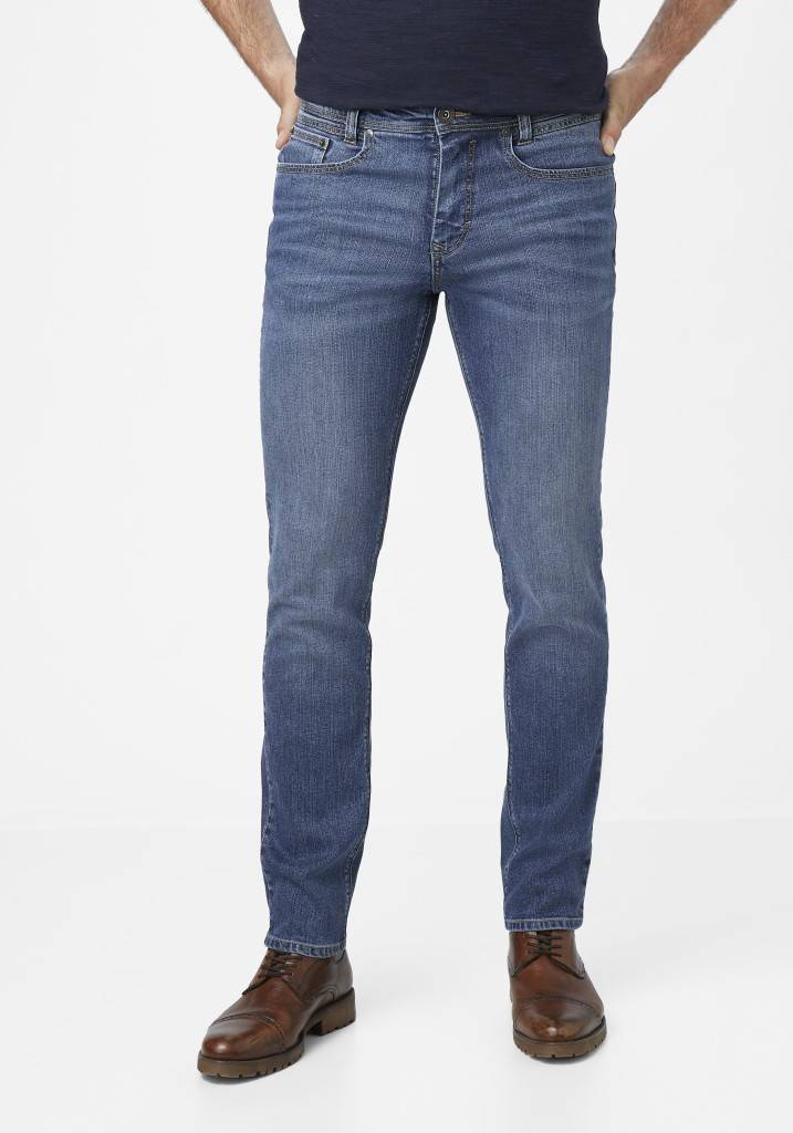 Paddocks PIPE ZERO COTTON schmale Passform - medium blue used moustache Cyber Monday