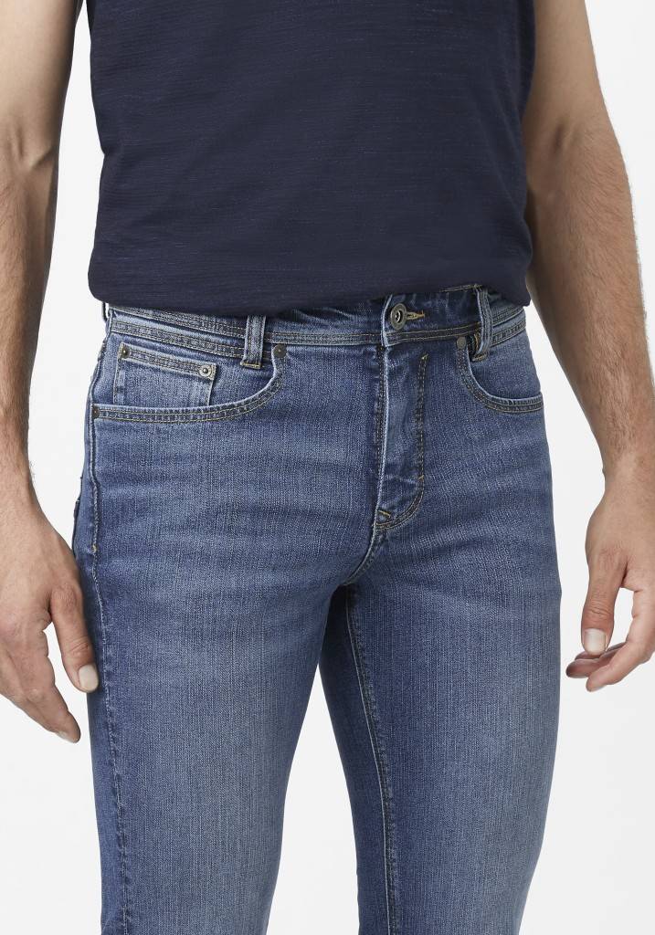 Paddocks PIPE ZERO COTTON schmale Passform - medium blue used moustache Cyber Monday