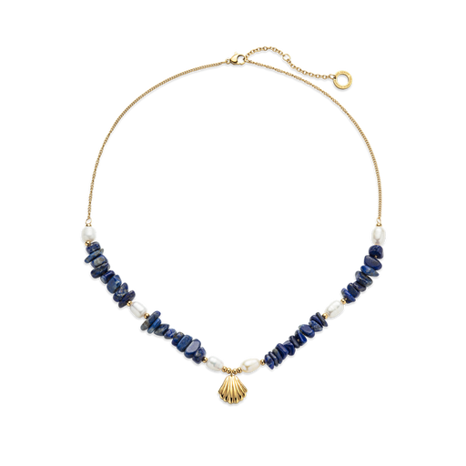 Paul Hewitt Scallop Stone Halskette Gold