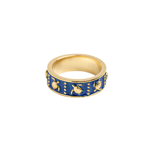Paul Hewitt Turtle Enamel Ring Gold Räumungsverkauf
