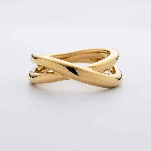 Paul Hewitt Waves Twisted Ring Gold VIP-Rabatte