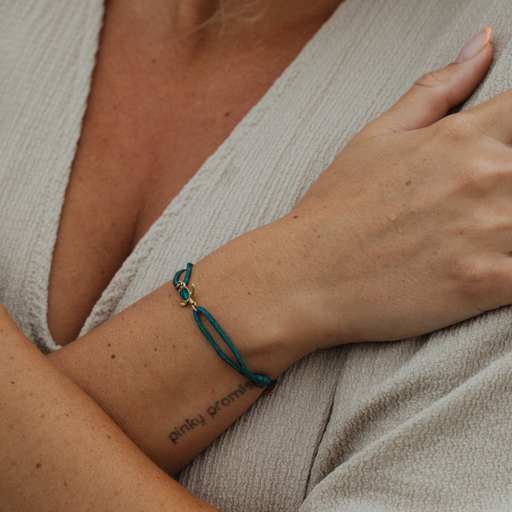 Paul Hewitt Turtle Armband Aquamarine Gold Kostenlose Rückgabe