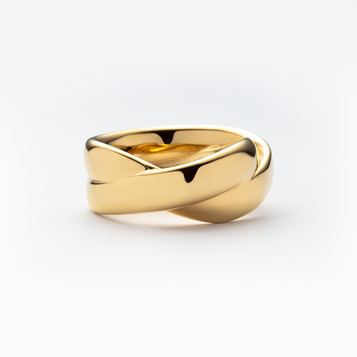 Paul Hewitt Waves Duo Ring Gold Vierteljährliche Förderung