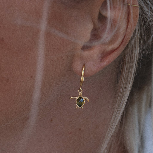 Paul Hewitt Turtle Hoops Ohrring Gold Super Rabatt