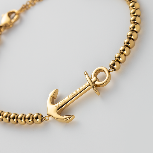 Paul Hewitt The Anchor Beads Armkette Gold 50% Rabatt mit kostenlosem Versand