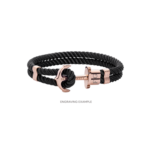 Paul Hewitt PHREP Armband Roségold Schwarz Preisnachlass