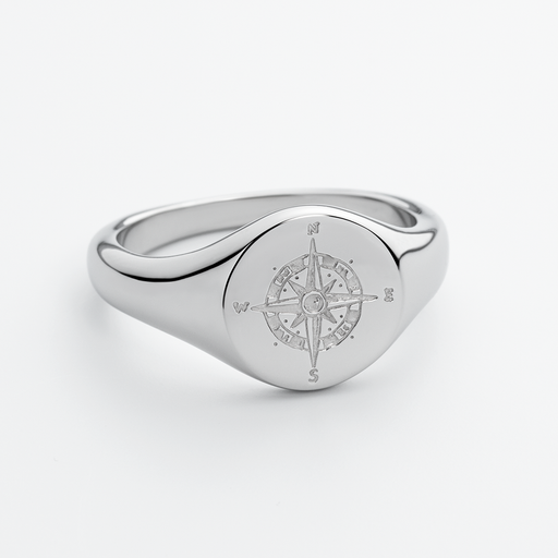 Paul Hewitt Men's Signet Ring Windrose Silber Muttertagsangebot