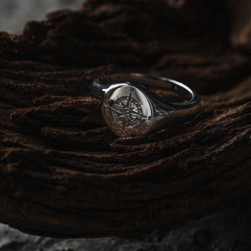 Paul Hewitt Men's Signet Ring Windrose Silber Muttertagsangebot