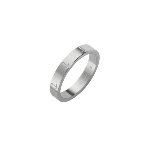 Paul Hewitt Men's Anchor Ring Silber