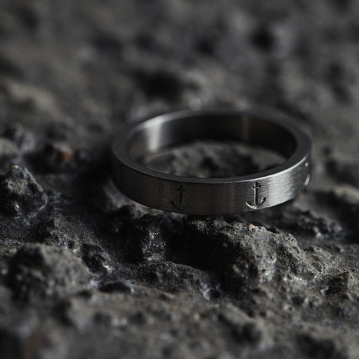 Paul Hewitt Men's Anchor Ring Silber Lagerräumung